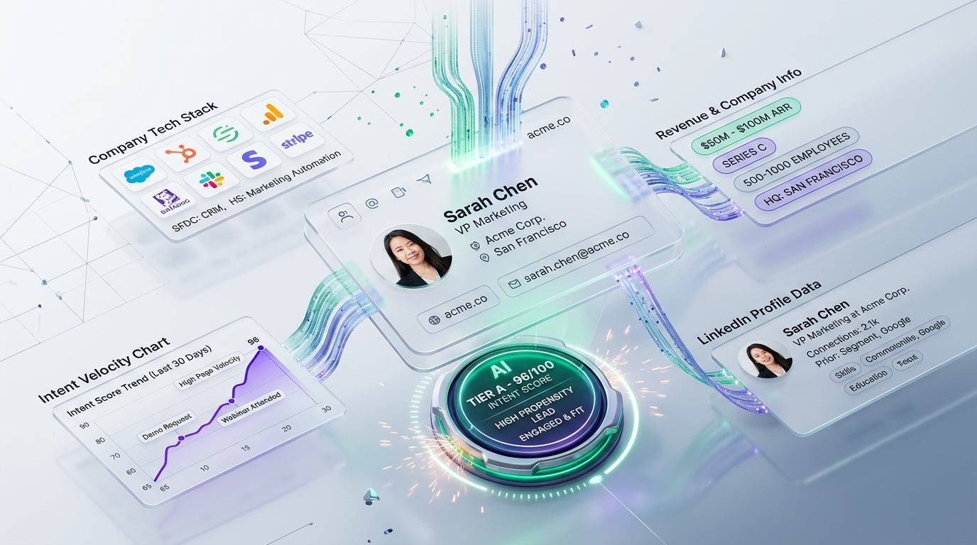 Intelligent Lead Scoring & Data Enrichment